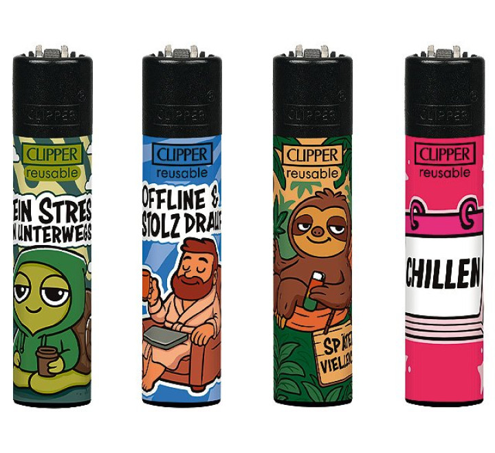 Clipper Feuerzeug "Slow Life Society"