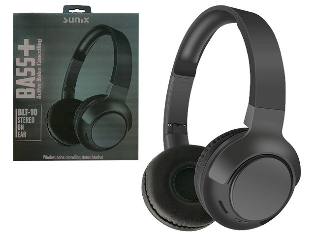 SUNIX- BLT-10  "Bass+ Bluetooth On-Ear-Kopfhörer" - Black