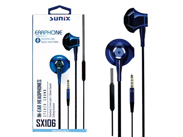 SUNIX- SX106 - In-Ear Headphones "Dunkelblau" - 3,5mm