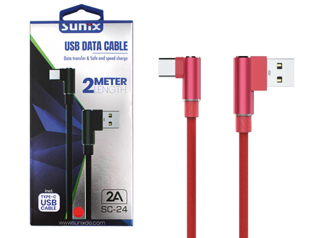 SUNIX- SC-24 USB Datenkabel "Type C" - 2m - 2 A