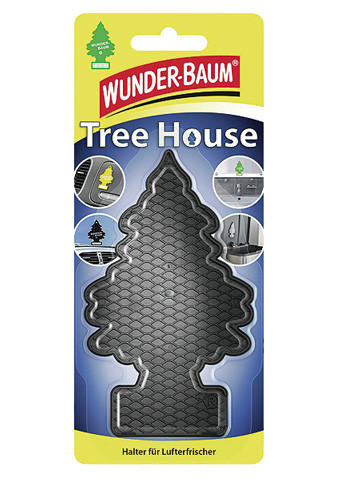 Wunderbaum-Halter "Tree House" -schwarz