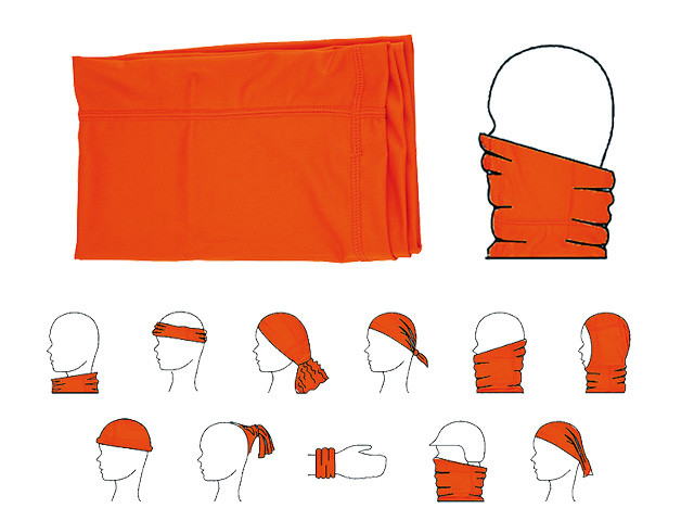 Schlauch-Maske Multifunktional "Orange"