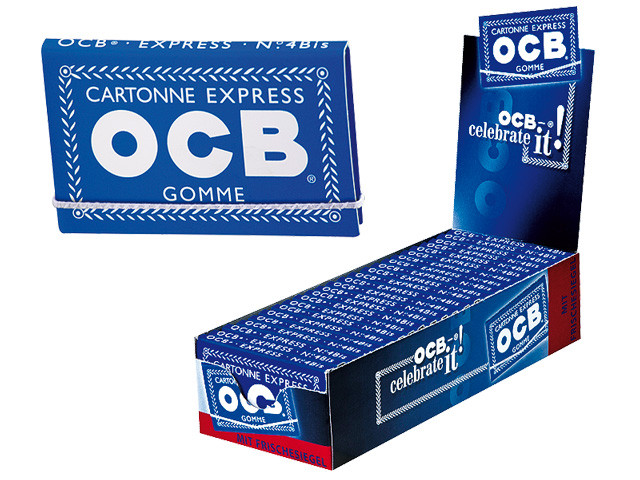 OCB Blau Gummizug 25x100 Blättchen