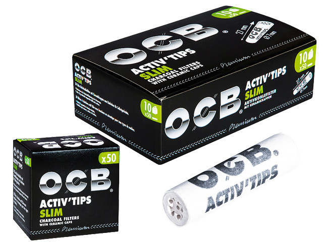 OCB Activ Tips 7mm " Aktivkohlefilter"