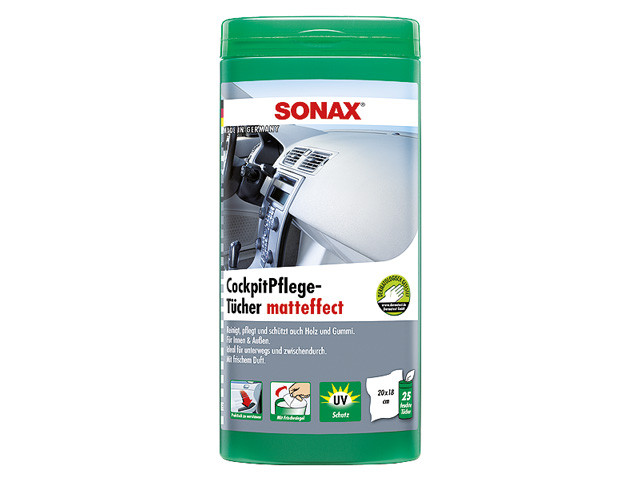 Sonax® "KunststoffPflege-Tücher - seidenmatt"