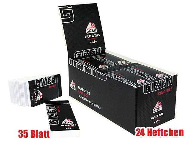 Gizeh Black " FilterTips - King Size 35"