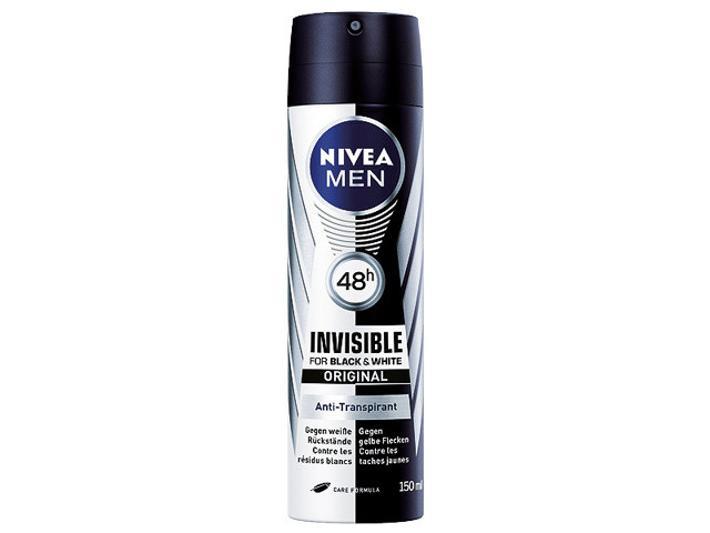 Deo Spray  Nivea "Men Black&White Invisible" - 150ml