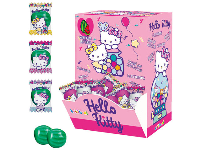 Kaugummi "Hello Kitty" - Wassermelone - 200 Stk