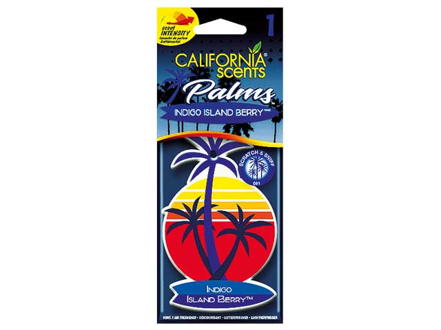 California CarScents Palme "Indigo Island Berry" 1er