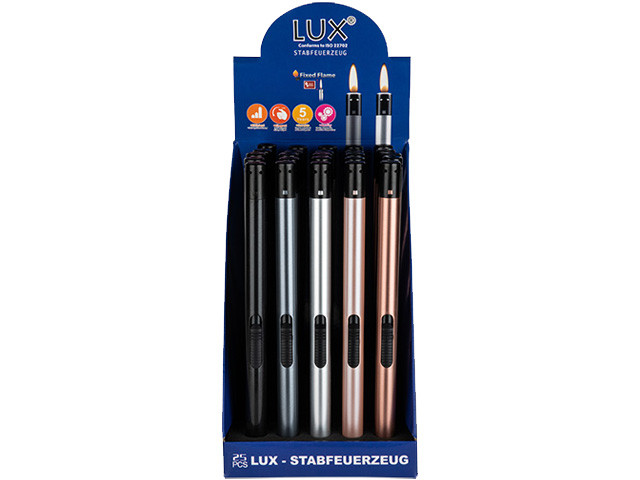 Lux BBQ Stab-Feuerzeug Slim metallic - 21cm