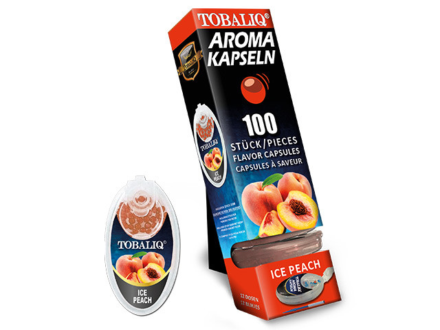 TobaliQ "Ice Peach" Aroma-Kapsel für den Zigarettenfilter