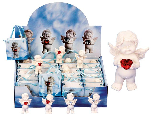 Geschenktütchen "Babyengel mit Herz" - 5cm - im Display