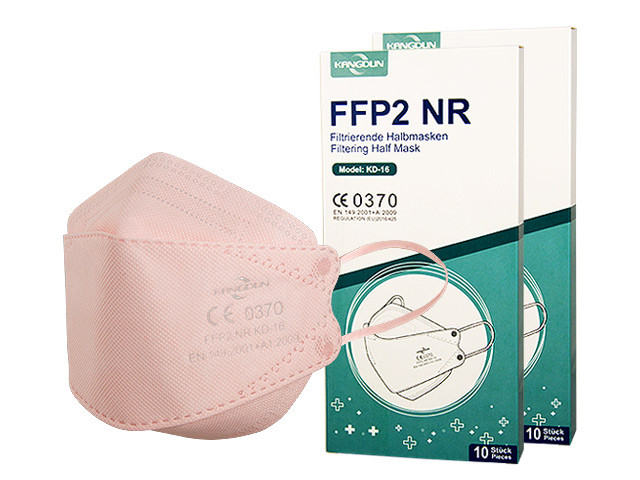 Mundschutz - 3D - FFP2 "pink" 1er - Pack in 10er Box