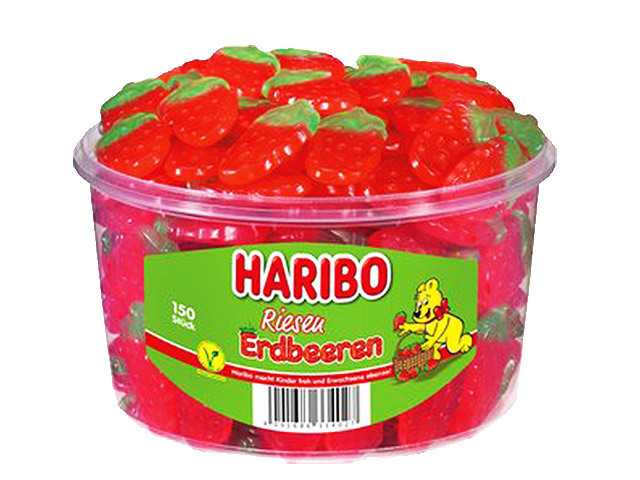 Haribo Dose  Riesen Erdbeeren 150er