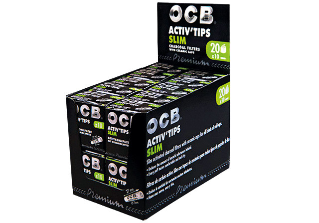 OCB  Activ Tips Premium 7mm - 20 x 10 Filter