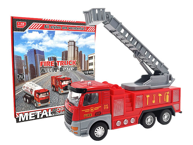"Feuerwehrfahrzeuge" - Rückzugmotor - 15cm