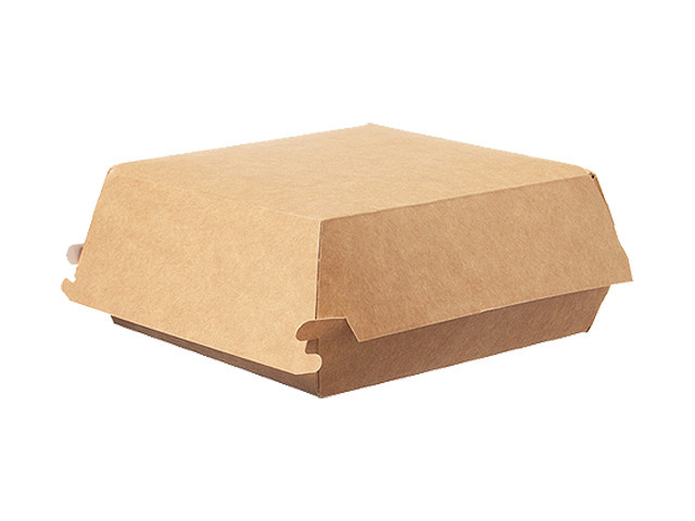 Snackverpackung Hamburger-Box - 14,5 x 14,5 x 8cm - Gr. XL