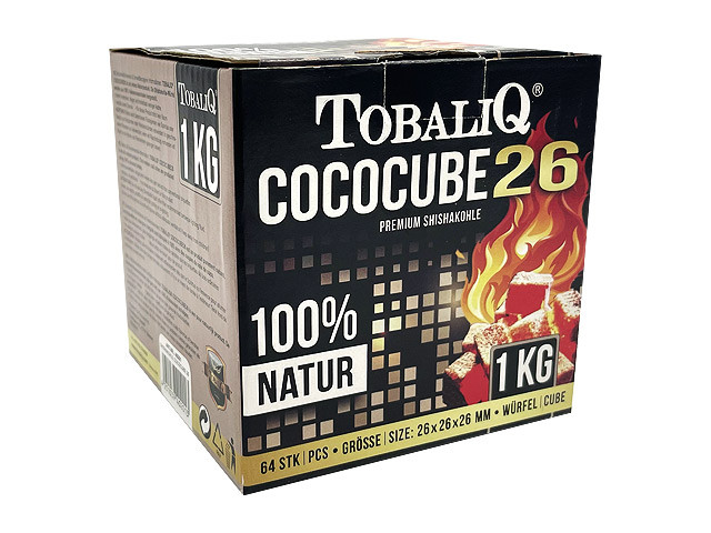 TobaliQ Shisha Kohle CocoCube  26  - 1kg