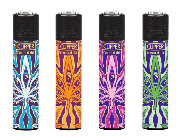 Clipper Feuerzeug "Psychedelic Leaf D"