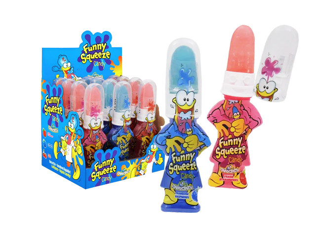 Funny Squezze Candy - 3 Farben - 14,5 cm - 56 g