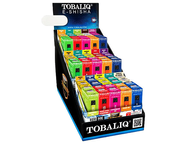TobaliQ E-Shisha "Verkaufsdisplay Easy" - 600 Züge - "0, 10 und 20 mg Nikotin"