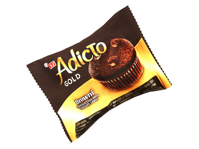 Eti "Adicto Gold" - Browni Schokolade m. Schokoladenfüllung - 36 g