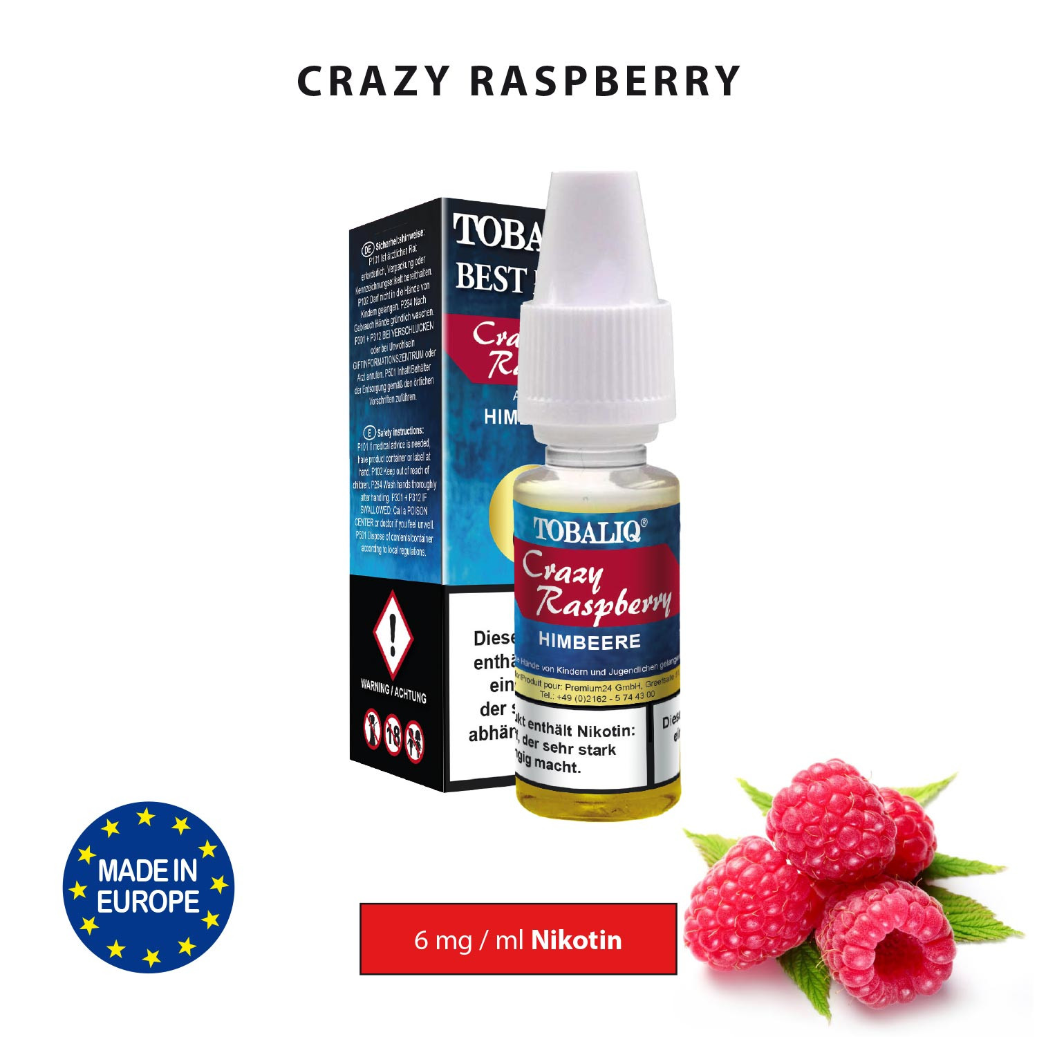 TobaliQ Liquid " Crazy-Raspberry" 6mg