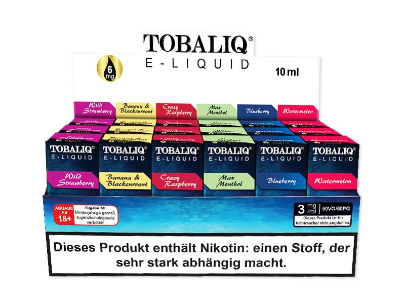 TobaliQ Liquid - Display MIX-1 - (3 mg Nikotin)