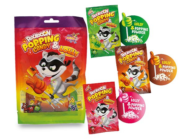 Rockooon Lolly & Popping Candy - 55 g