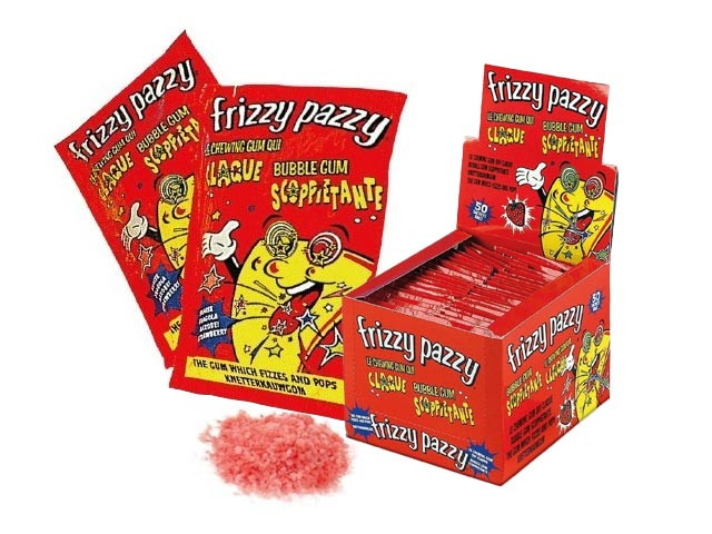 frizzy pazzy "Kaugummi" - Erdbeer - rot - 7 g