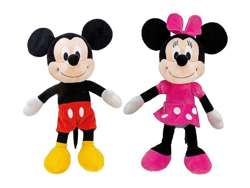 Plüsch-Disney "Minnie u. Mickey Mouse" - 40 cm (sitzend 30 cm)
