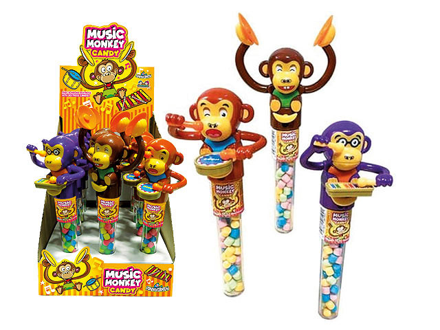 "Music Monkey Candy" - mit Süßigkeiten - 17 cm - 12 g
