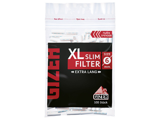 Gizeh Black "XL Slim Filter" Extra Lang