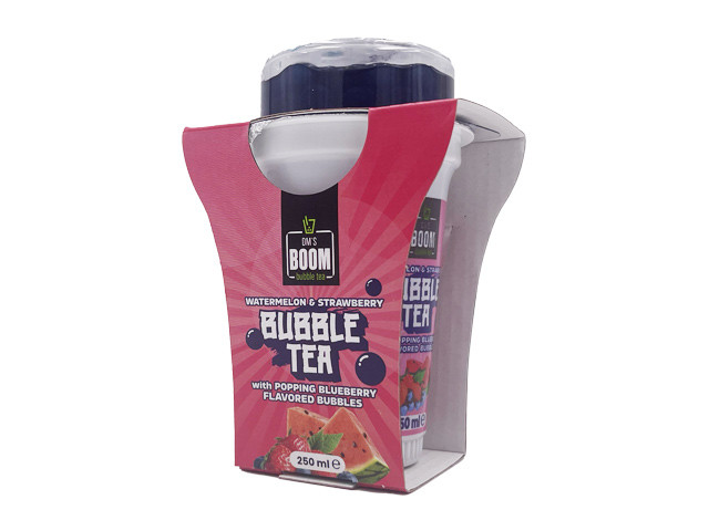 Boom  "Bubble Tea" - Wassermelone m. Erdbeere und Blaubeere - 250 ml