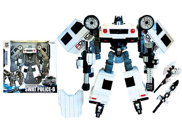 Verwandlung-Roboter "Polizei" - 22cm
