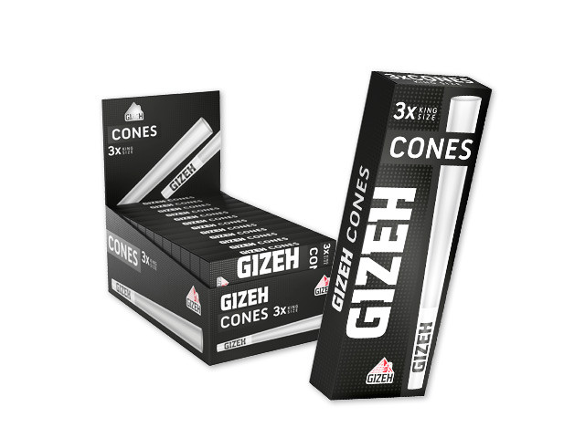 Gizeh Black Cones + Tip - 24 x 3er Packung