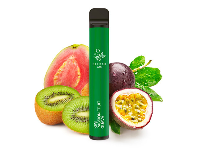 ELF BAR "E-Shisha" - Kiwi Passionfruit Guava - 600 Züge - 0 mg Nikotin