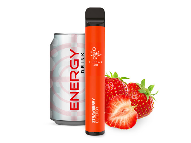 ELF BAR "E-Shisha" - Elfergy Strawberry - 600 Züge - 0 mg Nikotin