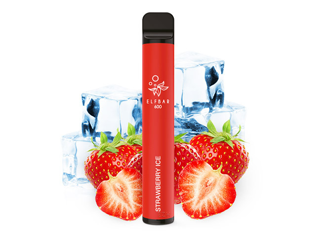 ELF BAR "E-Shisha" - Strawberry Ice - 600 Züge - 0 mg Nikotin