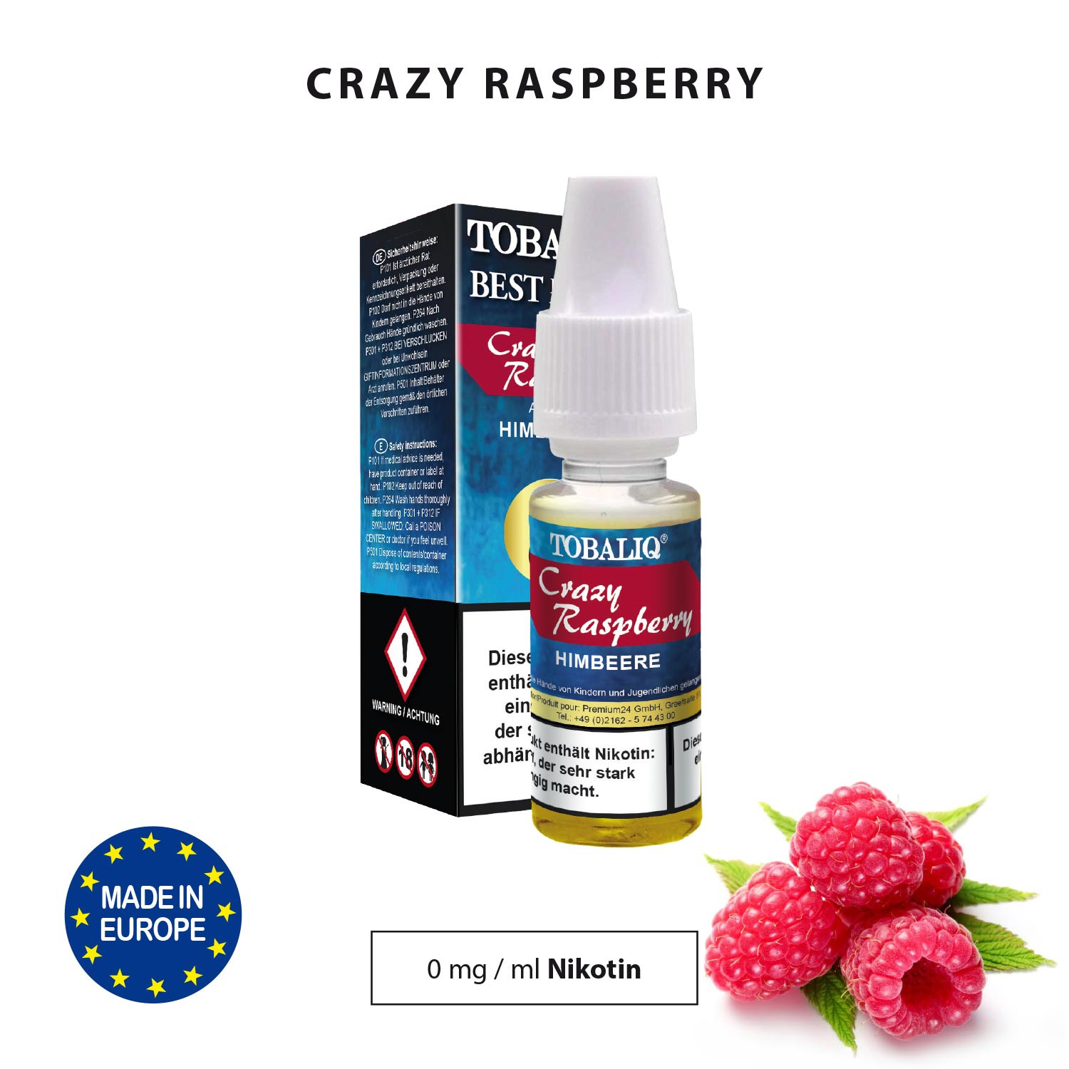 TobaliQ Liquid " Crazy-Raspberry" 0 mg