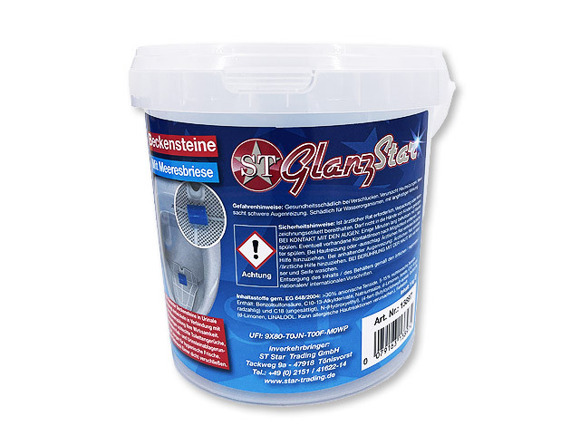 GlanzStar Beckensteine Urinal - Ocean - 1 kg