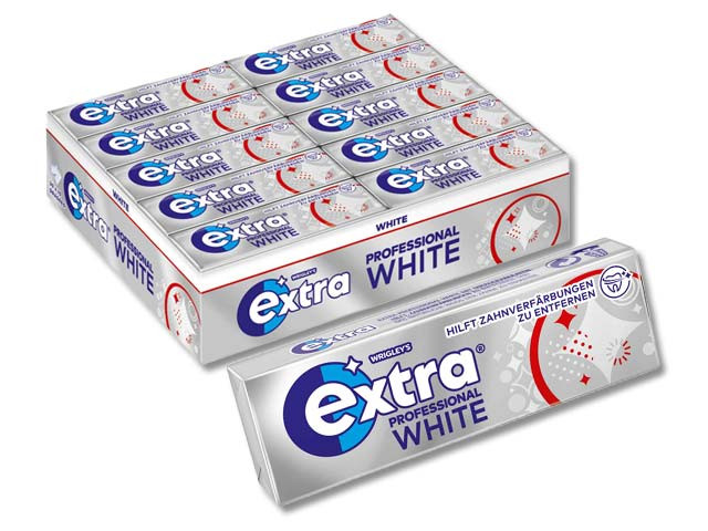 Wrigley´s Extra Professional Single White - 10er Packung