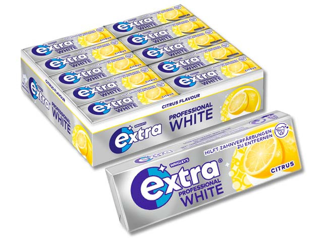Wrigley´s Extra Professional Single White "Citrus" - 10er Packung