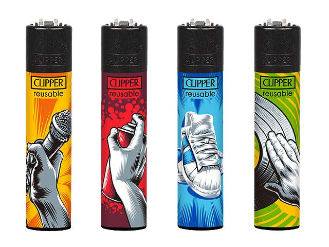Clipper Feuerzeug "Hip Hop Elements"