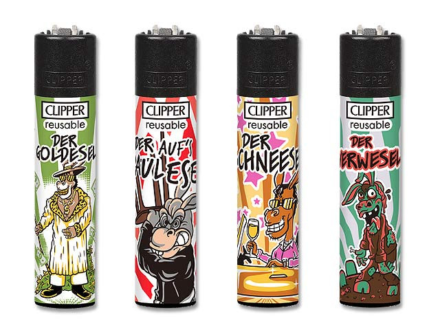 Clipper Feuerzeug "Der Esel"