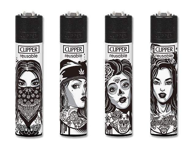 Clipper Feuerzeug "Tattoo Girls"