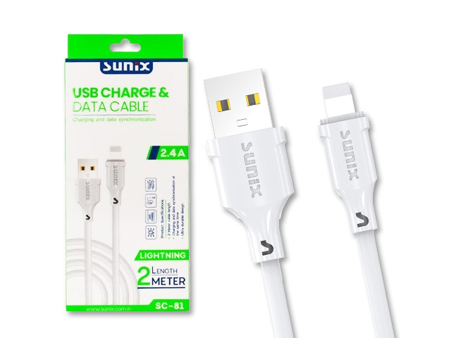 SUNIX SC-81 - Apple-IOS  Lade- und Datenkabel 2,4A Kabel - 2 m