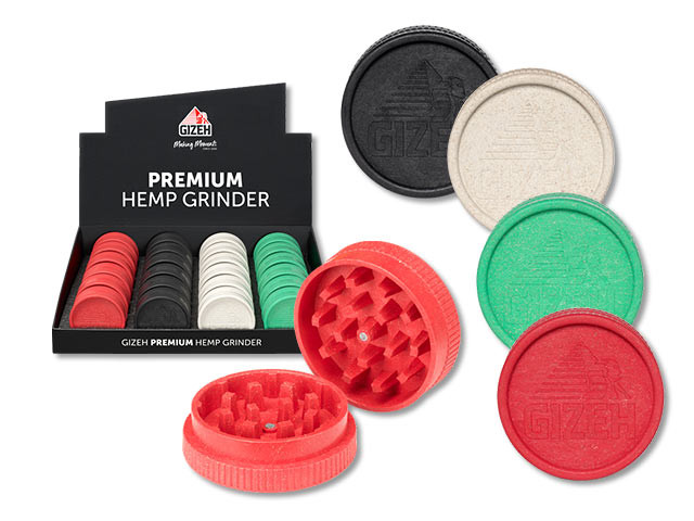 Gizeh Hemp Grinder Mix -  2tlg. - Ø55 mm