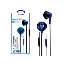 SUNIX- SX106 - In-Ear Headphones "Dunkelblau" - 3,5mm