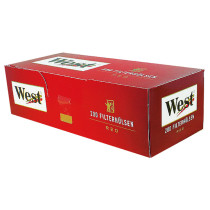 West RED Zigarettenhülsen 200er